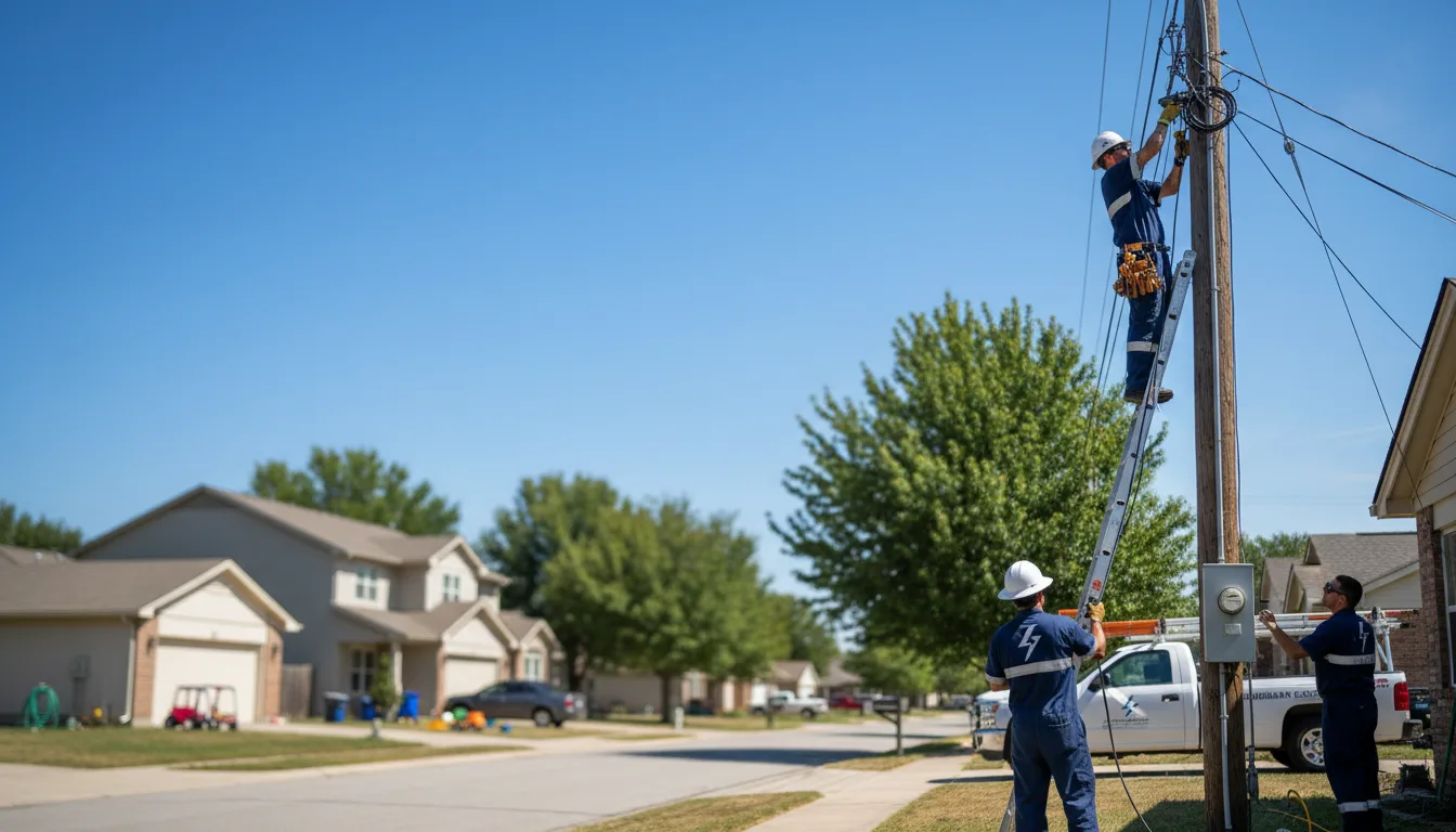 Residential electrician providing installation services in Girard, OH